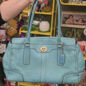 Coach Hamptons Hobo bag in teal